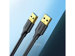 Кабель UGREEN USB-A 3.0 Male to Male Cable 3m US128 Black (90576)