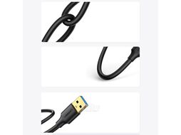 Кабель UGREEN USB-A 3.0 Male to Male Cable 3m US128 Black (90576)