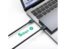 Кабель UGREEN USB-A 3.0 Male to Male Cable 3m US128 Black (90576)