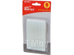 Клеевые стержни WORTEX (универс., 11.2х100 мм, 6 шт в блистере) (PVC универсальный) (GS1110U00011)