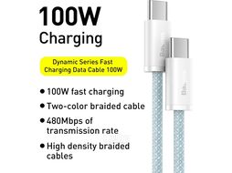 Кабель Baseus CALD000303 Dynamic Series Fast Charging Data Type-C to Type-C 100W 2m Blue