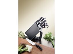 Набор ножей кухон. Victorinox Forged Cutlery Block 7.7243.6 компл.: 6шт с подставкой черный подар.коробка