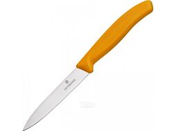 Нож кухонный Victorinox Swiss Classic 6.7706.L119 стальной для овощей лезв.100мм прямая заточка оранжевый