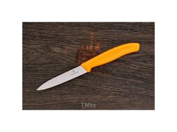 Нож кухонный Victorinox Swiss Classic 6.7706.L119 стальной для овощей лезв.100мм прямая заточка оранжевый