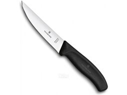 Нож кухонный Victorinox Swiss Classic 6.8103.12B стальной разделочный лезв.120мм прямая заточка черный блистер