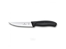 Нож кухонный Victorinox Swiss Classic 6.8103.12B стальной разделочный лезв.120мм прямая заточка черный блистер