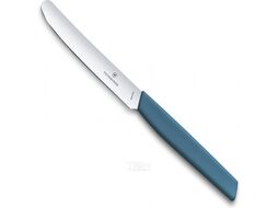 Нож кухонный Victorinox Swiss Modern 6.9006.112 стальной столовый лезв.110мм прямая заточка синий