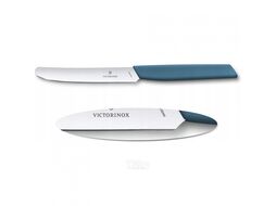 Нож кухонный Victorinox Swiss Modern 6.9006.112 стальной столовый лезв.110мм прямая заточка синий