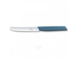 Нож кухонный Victorinox Swiss Modern 6.9006.112 стальной столовый лезв.110мм прямая заточка синий