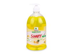 Жидкое мыло "Soapy" Light "Ананас" с дозатором 1000 мл. Clean&Green CG8237