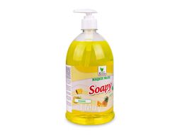 Жидкое мыло "Soapy" Light "Ананас" с дозатором 1000 мл. Clean&Green CG8237