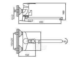 Смеситель для ванны Frud R22066