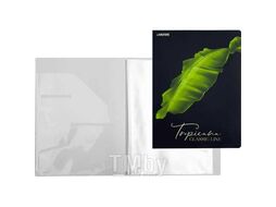 Папка А4 с 20 вкл. "Tropicana", 400 мкм, фактура "песок" тиснение фольгой deVente 3101229