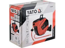 Шланг ПВХ пневматический с фитингами на катушке d9.5ммх15м 2.0MPa Yato YT-24245