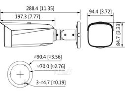 Видеокамера Dahua DH-IPC-HFW3449T1P-AS-PV-0360B-S4