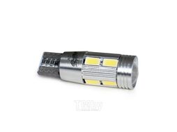 Светодиодная лампочка C024 T10 (W2.1x9.5D)CANBUS 8SMD 5630,блистер 2 шт. (белый) AVS A78439S
