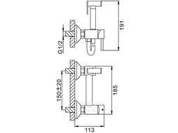 Смеситель с гигиеническим душем Frap F7503-4
