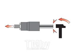 Набор головок для скрученных гаек 3/8" CrMo (10пр.) Yato YT-0603