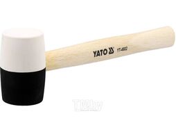 Молоток резиновый с деревянной ручкой 370гр. d50мм Yato YT-4602
