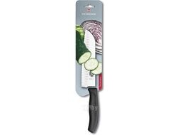 Нож кухонный Victorinox Swiss Classic 6.8523.17B стальной сантоку лезв.170мм черный блистер