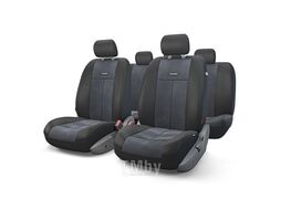 Автомобильные чехлы TT, полиэстер/велюр AUTOPROFI TT-902V BK/BK черный