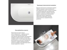 Пристенная акриловая ванна Wellsee Belle Spa 235702003