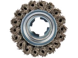 Щетка проволочная чашечная (d80 мм / пров 0,5 мм / X-lock) по нержавейке, MAKITA