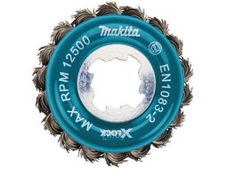 Щетка проволочная чашечная (d80 мм / пров 0,5 мм / X-lock) по нержавейке, MAKITA