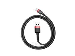 Кабель Baseus Cafule Cable USB For Type-C 2A 2M Red+Black (CATKLF-C91)