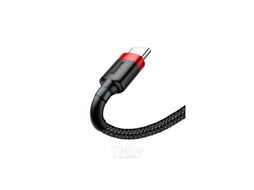 Кабель Baseus Cafule Cable USB For Type-C 2A 2M Red+Black (CATKLF-C91)
