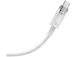 Кабель Baseus CATS010402 Explorer Series Fast Charging Cable with Smart Temperature Control USB to Type-C 100W 1m White