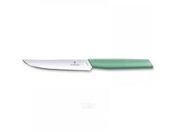 Нож кухонный Victorinox Swiss Modern 6.9006.1241 стальной для стейка лезв.120мм прямая заточка мятный