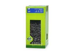 Саморез по ГК 3.5х32 частый шаг (к металлу), фосфат., в коробке с окном, (1.000шт) EKT BW000031