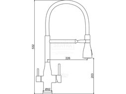 Смеситель для кухонной мойки GAPPO под фильтр G4399-76