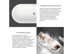 Отдельностоящая акриловая ванна Wellsee Chic Riviera 236801003