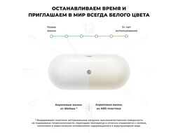 Отдельностоящая акриловая ванна Wellsee Chic Riviera 236801003