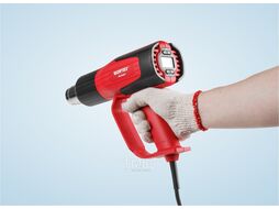 Термовоздуходувка WORTEX HG 6120-1 в чем. + набор сопл (2000 Вт, LCD - дисплей, 2 режима: 60С, 300-500 л/мин, 60-600С, 300-500 л/мин., холодный обду