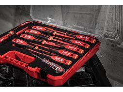 Отвертка диэлектрическая VDE SL 1.2x6.5 x150 трехгранная рукоятка MILWAUKEE 4932478717