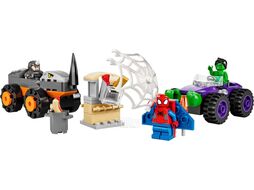 Конструктор LEGO Marvel Схватка Халка и Носорога на грузовиках (10782) (Marvel, рекомендуемый возраст 4 лет, 110 деталей)