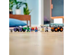 Конструктор LEGO Marvel Схватка Халка и Носорога на грузовиках (10782) (Marvel, рекомендуемый возраст 4 лет, 110 деталей)