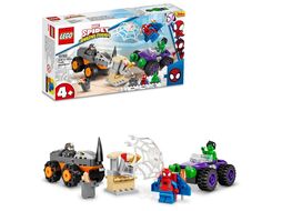 Конструктор LEGO Marvel Схватка Халка и Носорога на грузовиках (10782) (Marvel, рекомендуемый возраст 4 лет, 110 деталей)