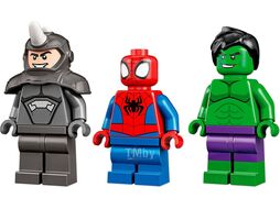 Конструктор LEGO Marvel Схватка Халка и Носорога на грузовиках (10782) (Marvel, рекомендуемый возраст 4 лет, 110 деталей)