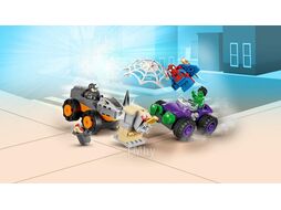 Конструктор LEGO Marvel Схватка Халка и Носорога на грузовиках (10782) (Marvel, рекомендуемый возраст 4 лет, 110 деталей)