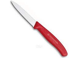 Нож кухонный Victorinox Swiss Classic 6.7631 стальной для овощей лезв.80мм серрейт. заточка красный