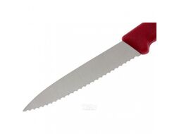 Нож кухонный Victorinox Swiss Classic 6.7631 стальной для овощей лезв.80мм серрейт. заточка красный