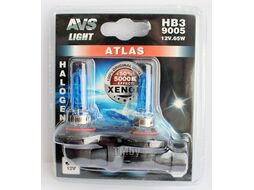 Галогенная лампа ATLAS BL/5000К/ HB3/9005.12V.65W. Блистер-2шт. AVS A78572S