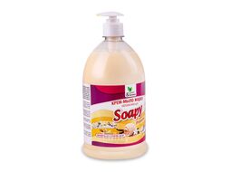 Крем-мыло жидкое "Soapy" Premium "ваниль со сливками" увлаж. с дозатором 1000 мл. Clean&Green CG8116