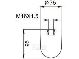 Запасная щетка для ершика Frap F33901