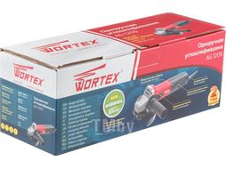 УШМ (болгарка) одноручная WORTEX AG 1209 в кор. (900 Вт, диск 125х22 мм, защита двигателя от пыли, шариковые подшипники)