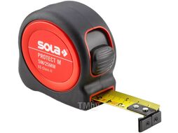 Рулетка 5м/25мм "Protect" M PE 5m (SOLA) (Магнитный наконечник ленты! Очень удобно при измерениях металлических конструкций!)